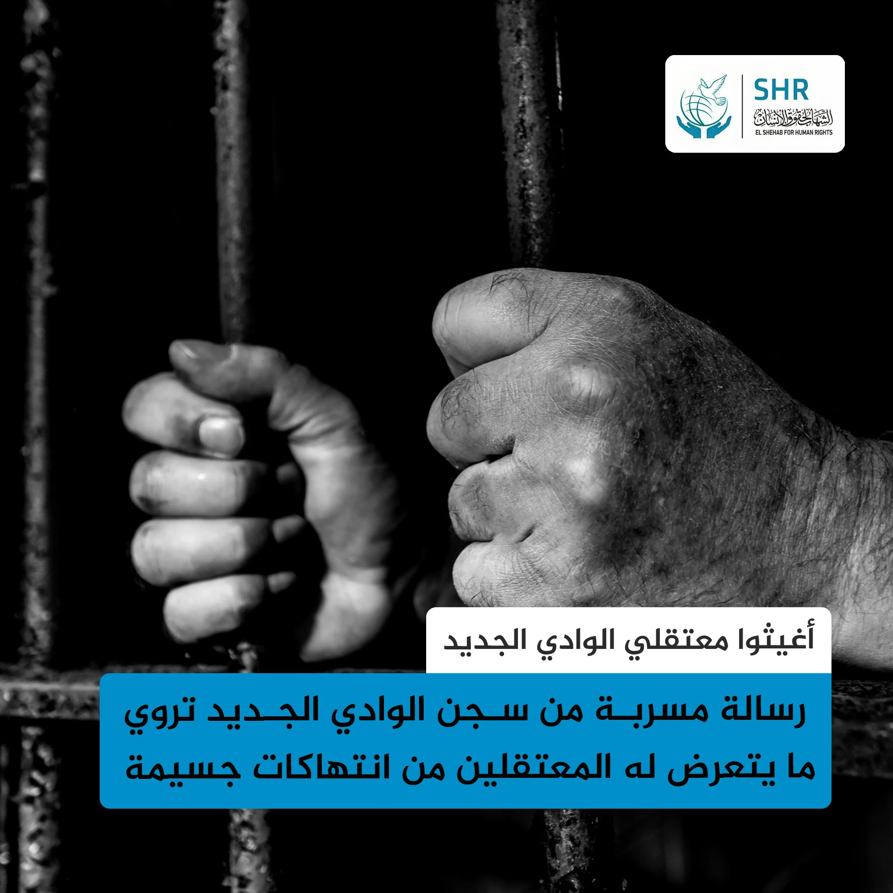 انتهاكات جسيمة بحق معتقلي سجن الوادي الجديد (رسالة مسرّبة من سجن الوادي الجديد تنقل معاناة المعتقلين)