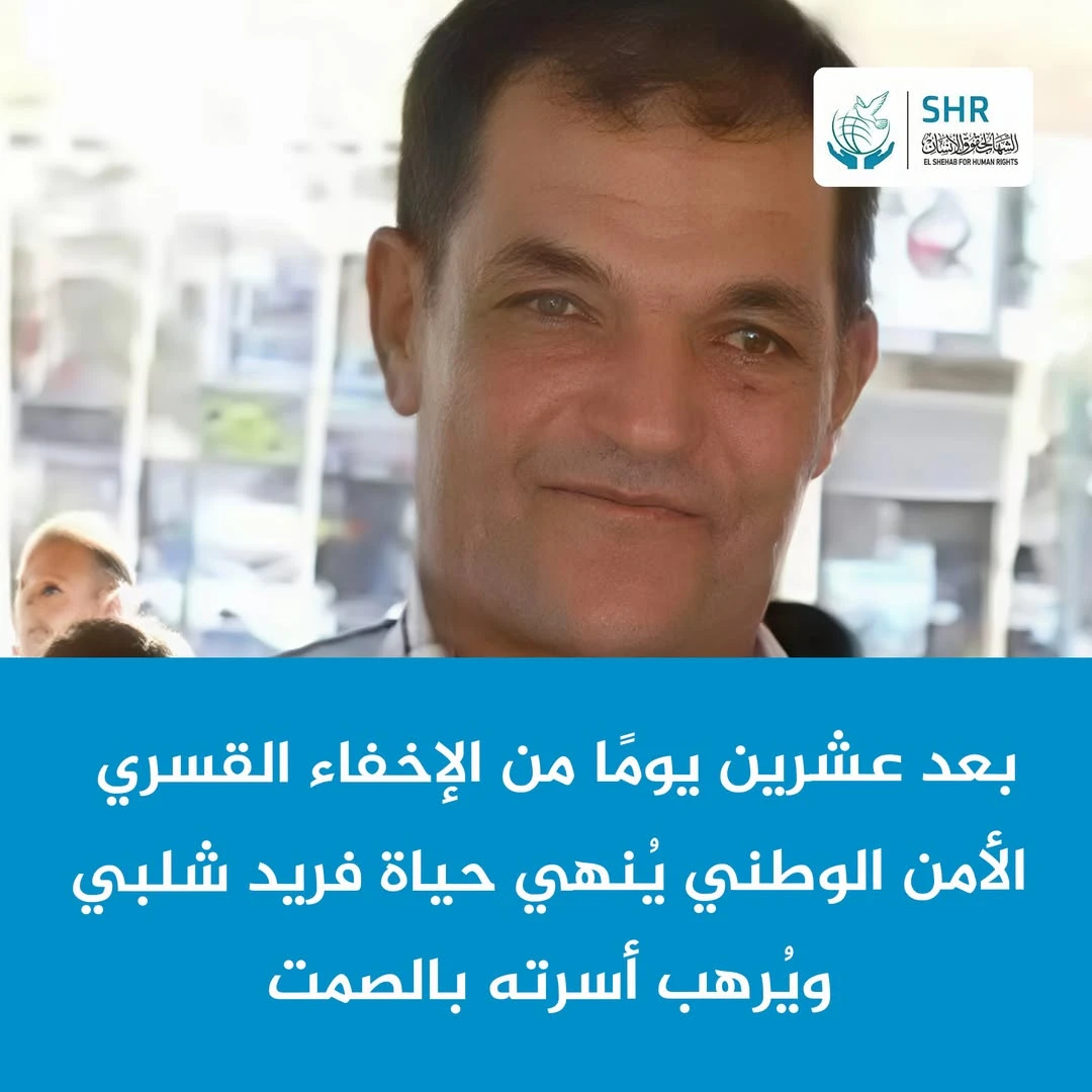 Death of Farid Shalaby at National Security Headquarters in Kafr El-Sheikh after Weeks of Forced Disappearance and Torture